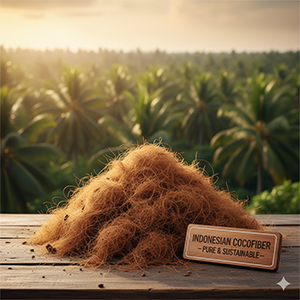 Cocofiber from coconut husk sustainably produced, naturally derived: guaranteeing Indonesian coir excellence.